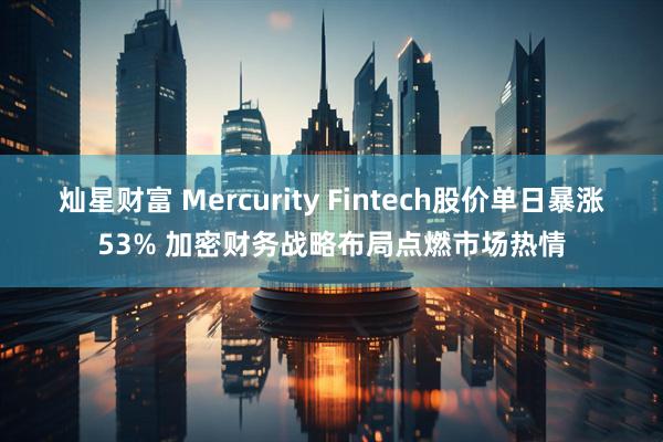 灿星财富 Mercurity Fintech股价单日暴涨53% 加密财务战略布局点燃市场热情